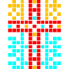 Graphique croisé - Vecteur / Symboles