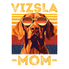 Vizsla with sunglasses retro