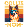 Collie with sunglasses retro