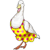 Robe à pois de canard