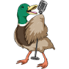 Duck Singer Microphone Musique