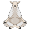 Sheep Yoga Fitness Meditation