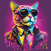 Neon Cat
