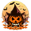 Pumpkin-Lit Spooky Halloween Night