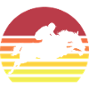 Lustiges Pferde Bild Reitpferd