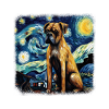 Boxer Van gogh starry night