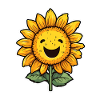 Sunflower Laughing Cheerful