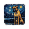 Boxer Van gogh starry night