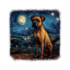 Boxer Van gogh starry night