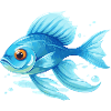 blauer Fisch