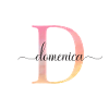 D| Monogramme | Nom | DomenicaAquarelle