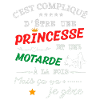 Princesse et motarde