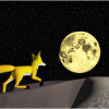 Fox walk to the moon