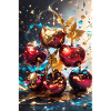 Cherries with gold