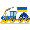 Ukraine Flag Football Railway