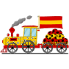 Spain Flag Football Railway