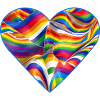Cute rainbow heart