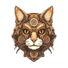 Steampunk Cat Cat Head