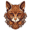 Steampunk Cat Cat Head