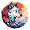 mythischer Japan Wolf