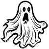 Spooky Cute Kawaii Ghost Design