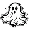 Spooky Cute Kawaii Ghost Design