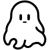 Spooky Cute Kawaii Ghost Design