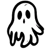 Spooky Cute Kawaii Ghost Design