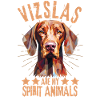 Vizsla Lover Geometry Vizsla Art