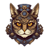 Steampunk Cat Cat Head