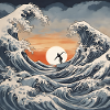 Surfing The Great Wave