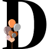 Birthday balloon letter