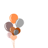 Letter e birthday balloon