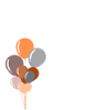 Letter h birthday balloon