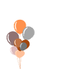 Letter f birthday balloon