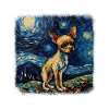 Chihuahua Van gogh starry night
