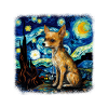 Chihuahua Van gogh starry night