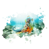 T-Shirt Mermaid Seahorse