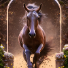 Galoppierendes Pferd