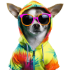 Chihuahua dog with sunglasses