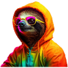 Sloth Sunglasses Cool Sloth Wilderness