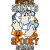 Feuilles spectrales Spooky Spreads effrayant