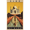Poster vintage classico di Agra Taj Mahal