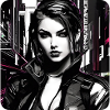 Cool Streetwear Gothic Girl