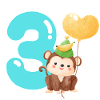 3rd birthday. three years gift