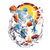 Creepy Basketball Player Halloween Zombie