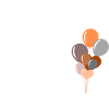 Letter m birthday balloon