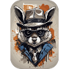 Waschbär Gangster Alte Schule