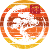 Retro Sunset Zen Bonsai