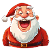 Lustiger Weihnachtsmann Lacht Weihnachten Lustig